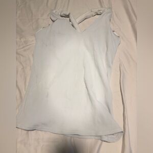 ALO Yoga White Ribbed Top